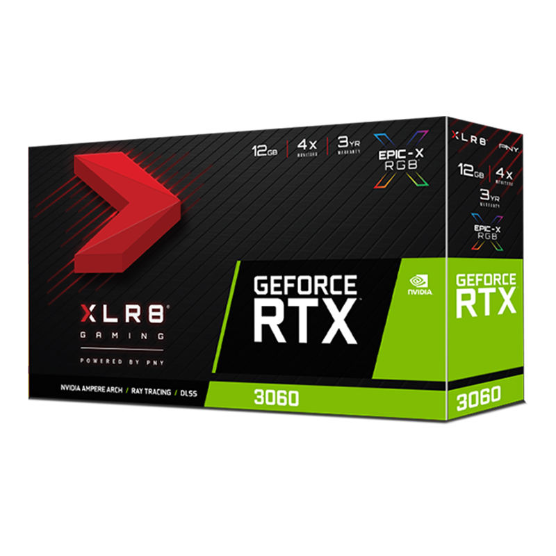 کارت گرافیک پی ان وای مدل GeForce RTX 3060 12GB XLR8 Gaming REVEL EPIC-X RGB